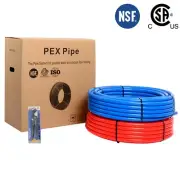 Efield 2 Rolls 1/2" x 300ft (600ft) PEX Pipe/Tubing Red &Blue & Pex Pipe Cutter