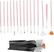 PHENOFICE 30Pcs Cake Decorating Brushes Versatile Food Paint Brushes for Baking Cookie Pastry and Chocolate Decorating Fondant Tools with Even Coverage