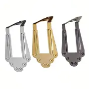 Achieve a Vibrant Sound with this Metal Tailpiece Bridge for Jazz Guitars