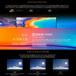 ASUS 華碩 ProArt PA32UCX-PK 4K 32型HDR IPS Mini LED 專業螢幕顯示器 含顯示