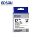 EPSON LK-4WBQ C53S654436標籤帶(燙印12mm )白黑Black 黑字 2卷 特價