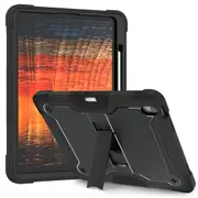 For iPad Air 13-inch (M2) Case, Armour Cover Stand, Black
