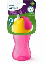 philips Straw Cup Philips Avent My Bendy 300ml or 10 Oz For 12Months + Pack of 2