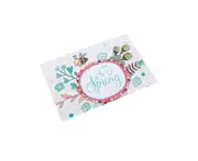 Place Mats Cartoon Easter Spring Rabbit Floral Flowers Personalized Table Mats - F