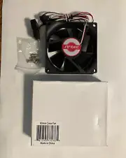 ANTEC 80mm Case Fan 3 Pin connector Molex 4 pin adapter included 12Vdc