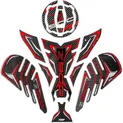 Tank Pad Set for Kawasaki Z900 Red Motorcycle Tank Protector