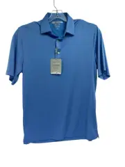 Greg Norman ML45 Sz Medium Blue Golf Polo Shirt (J45) NWTs