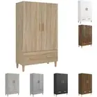 Solid Wood Pine Highboard Sideboard Cabinet Organiser Multi Colours vidaXL