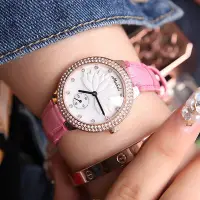 在飛比找Yahoo!奇摩拍賣優惠-熱銷 瑪莎莉女士手錶腕錶女錶帶學生防水時尚潮流薄款石英腕錶7