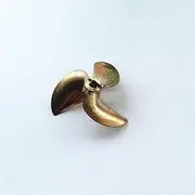 LUMIXE 1PC 436 Copper Propeller Three-Leaf for RC Brushless Jet Boats 36mm D36 Brass Propeller 1.8IN 3.18mm Hole Pitch Prop/Paddle Boat Propeller