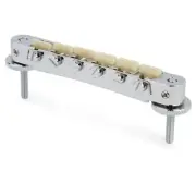 AVR2GP-C TonePros ABR1 Tune-O-Matic Bridge w/Notched G-Force Saddles, Chrome