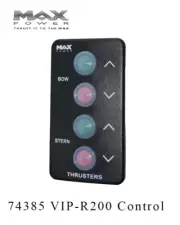 Max Power Bow / Stern Thruster Control 74385 (Black)
