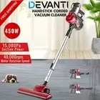 Devanti 450W Corded Handstick Vacuum Cleaner 15000Pa 2-in-1 Handheld Lightweight