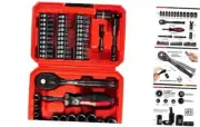 48 Piece 1/4 Inch Mini Socket Ratchet Wrench Set, Metric Shallow Socket 48pcs