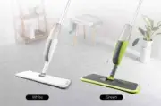 Hand Free Green White Spray Mop with 3/6 Reusable Microfiber Pads 360 Degree Han