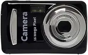 Suesacy Digital Camera,Portable Cameras 16 Million HD Pixel Compact Home Digital Camera for Kids Teens Seniors Black