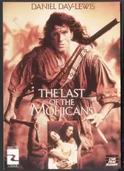Modern FILM POSTER Postcard: THE LAST OF THE MOHICANS (Daniel Day-Lewis)