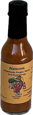 Watsons Homemade Pepper Sauce Ghost Pepper Flavored