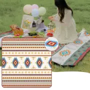 Extra Large 2m*2m Picnic Blanket Mat Cashmere Waterproof Rug Outdoor Camping AU