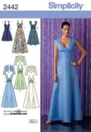 Simplicity Sewing Pattern 2442 Misses Dress Prom Formal Variations Sizes 6-14 UC