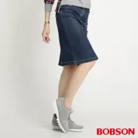 在飛比找momo購物網優惠-【BOBSON】女款牛仔中長裙(藍D098-53)