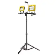 Feit Electric Standing Work Light w/ Water Resistant + Adjustable Dual Head