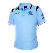 NRL Cronulla Sharks Team Training Polo Shirt - Men's - Size 3XL