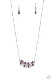 Paparazzi Lustrous Laurels Purple Necklace NWT