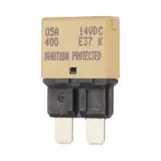 1 Pack 14V DC 5A Khaki ATC/ATO Automatic Mini Resettable Fuse for Car