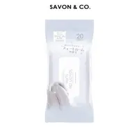 在飛比找蝦皮商城優惠-SAVON & CO. 紫色花梨 沁涼超爽膚濕巾(20入)