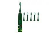 Kids Electric Toothbrushes Sonic Toothbrush Cute Cartoon Teeth Whitening Toothbrush Soft Bristle-Green