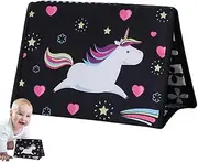 Touch and Feel Kids Books, Chewing Soft Books, Sensory Interactive Toy Tear-Resistant Desk Calendar with Squeaky Shower Friendly for Boys Girls