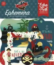 ECHO PARK "PIRATE TALES" EPHEMERA DIE CUTS BOYS GIRLS SCRAPJACK'S PLACE