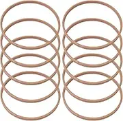 Dream Catcher Rings - Macrame Rings Dream Catcher | Set of 10 Wooden Sturdy Round Wall Hanging Craft Hoops | Reusable Crafting Accessories for Home, Studio, Travel, Party Decorations