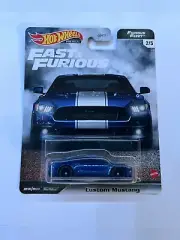Hot Wheels Fast & Furious Custom Mustang (Blue) Furious Fleet