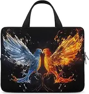 Laptop Case Sleeve Shockproof Computer Carrying Bag Bird Fire and Water Notebook Case Cover Laptop Bag Water Resistant Computer Cases Tablet Briefcase for Travel Business 12 Inch
