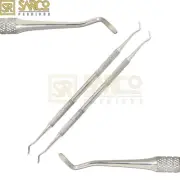 Set Of 2 Dental Blade Spoon Excavators Removal Of Caries Dentin Lab Tools
