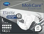MoliCare® Premium Elastic 10D Brief Size Large- Case of 56
