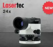LASERTEC 24x Optical Level 360 deg. & Carry Case Weatherproof NEW FREEPOST!