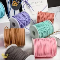 在飛比找樂天市場購物網優惠-韓國絨手工DIY編發皮繩麂皮絨帶絲帶彩帶鮮花包裝材料花束帶緞