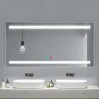 Frameless frosted inlay LED mirror with button & defogger 1000 x 700mm
