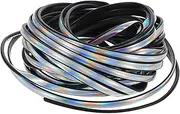 LIGHTAOTAO Car Door Edge Guards Silver Decorative Moulding Trim Strip U Shape Automotive Protector for Quick Installation Durable Material Silver Finish