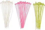 Homoyoyo 3 Set Durable Hair Pins for Perming and Styling Hairdressing Tools White Pink and Green for Secure Roller Fixation and Easy Use Random Color