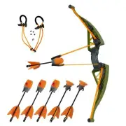 Air Hunterz Z-Curve Bow Pack, 1 Green Bow, 4 Orange Zonic Whistle Arrows, 2 O...