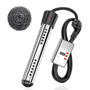 2000W Immersion Water Heater, Electric Submersible Water Heater with Timer,Porta