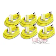 6 USB SYNC DATA POWER CHARGER CABLE APPLE IPAD IPHONE 4S 4 3GS IPOD TOUCH YELLOW