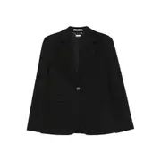 [Calvin Klein] Calvin Klein Single-breasted Notched-lapel Blazer 4 UK BLACK