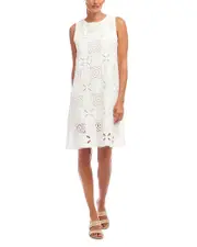 Karen Kane Sleeveless Embroidered Shift Dress