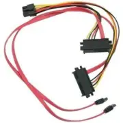 SuperMicro CBL-SAST-0529 2 SAS to 2 SATA and 1 8-pin Power Connector,40/50/15cm,