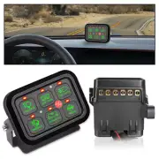 LED Light Bar Marine Boat Car 12V 6 Gang Switch Panel Circuit Control Box (for: Jeep)
